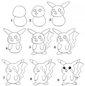 comment dessine pokemon facile rapide
