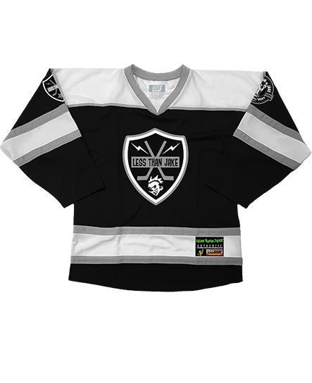 black and grey hockey jersey