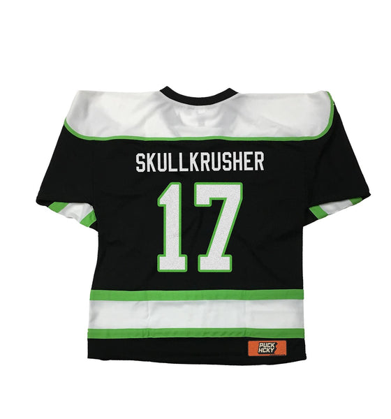 green black and white jersey