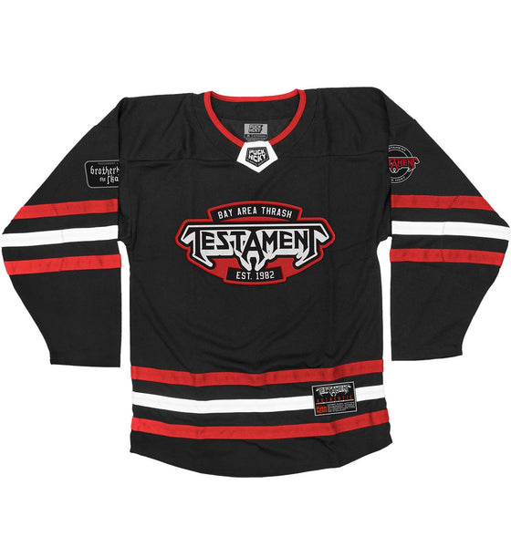 black red and white hockey jerseys