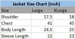 Ap1 Project Jacket Size Chart