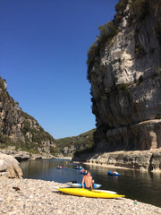 Paddling & swimming in the Ardech River, France