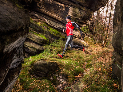 joggen im Wald