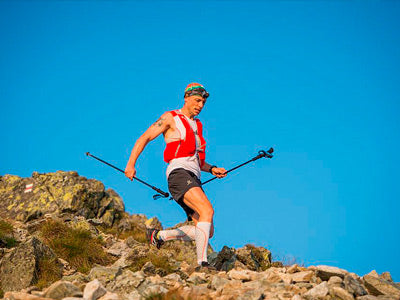 running in the mountains