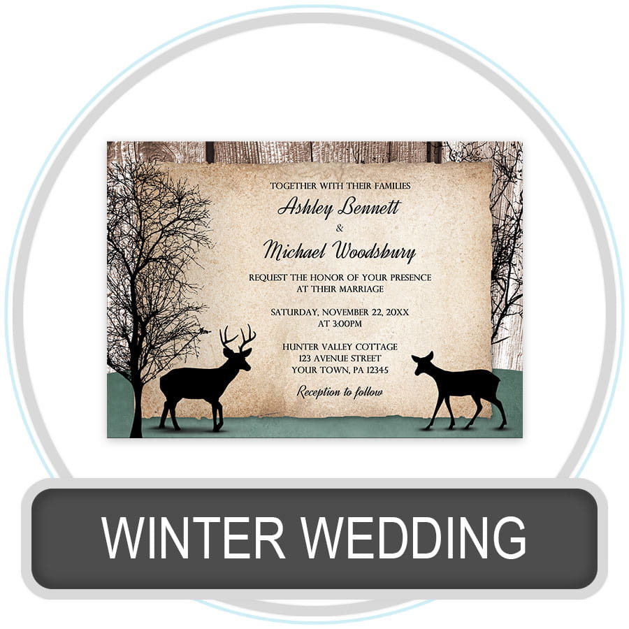 Winter Wedding Invitations
