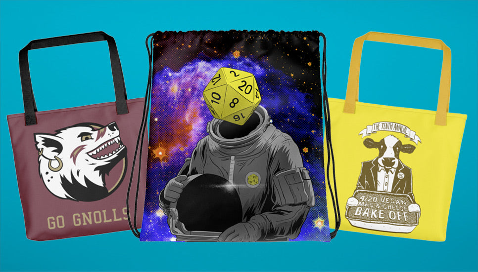 Tote Bags and Drawstrng Bags featuring artwork by Lee Bretschneider