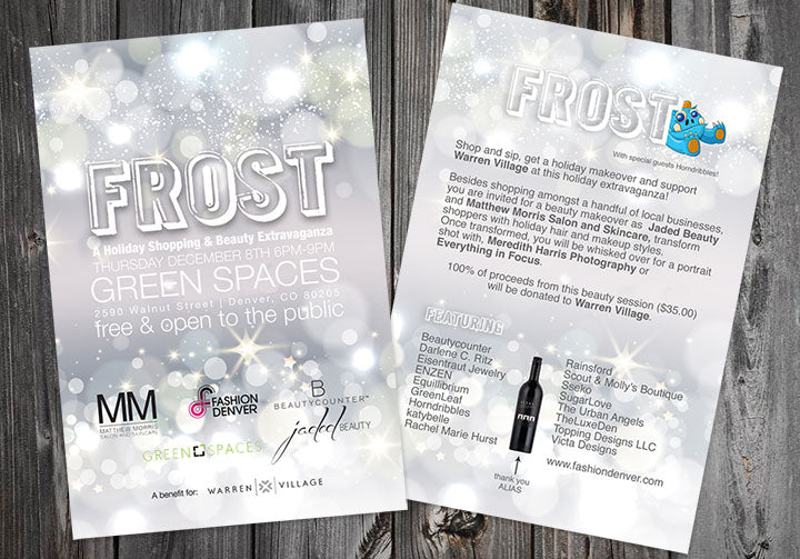 Fashion Denver Holiday Market "Frost" at Green Spaces
