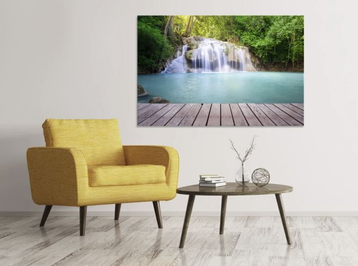 Wasserfall Bild auf Panoramaleinwand