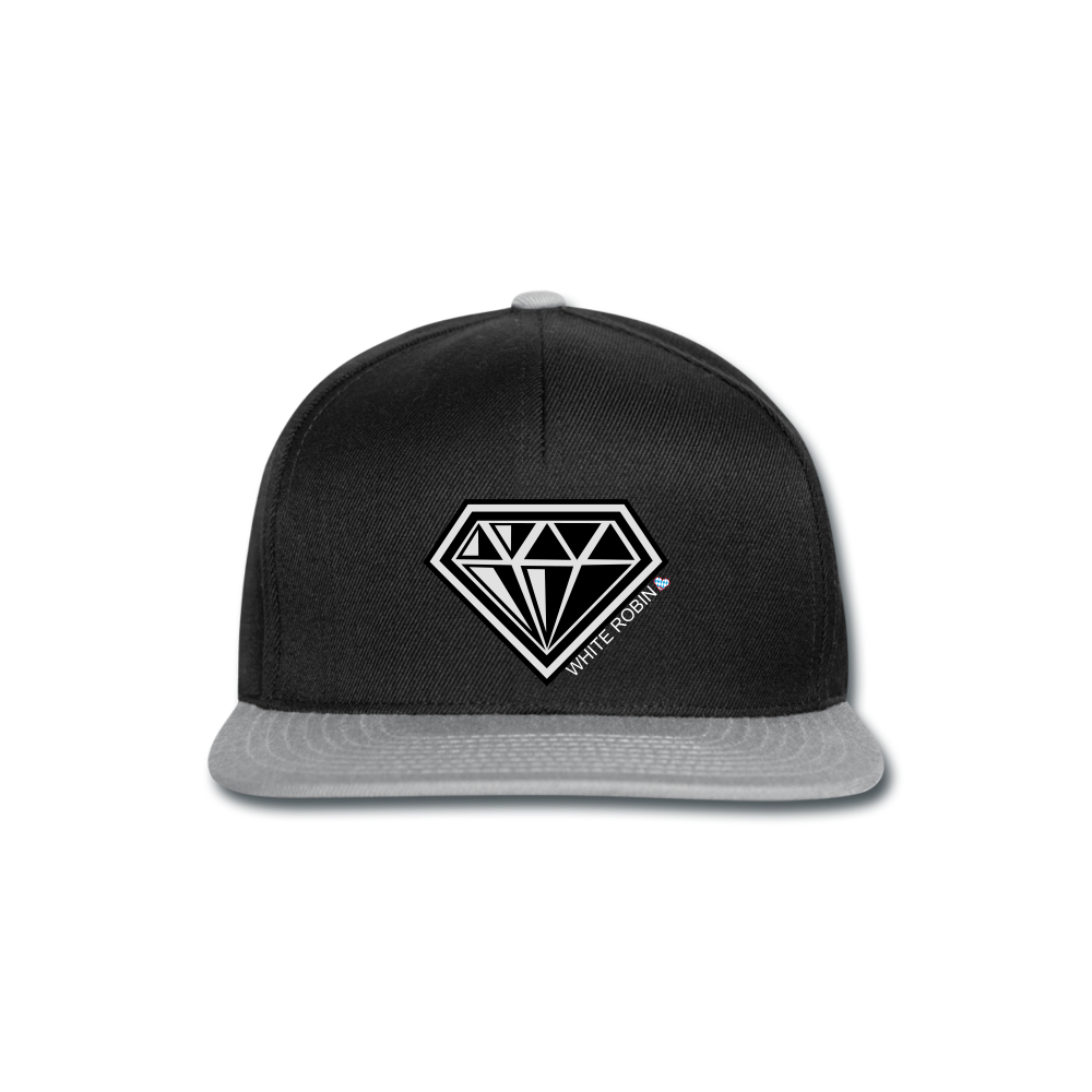 Snapback Cap - Schwarz/Grau