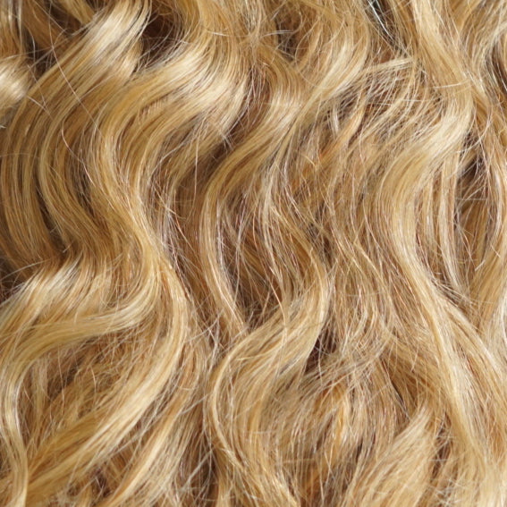 14 Medium Ash Blonde Clipin Wavy Hair Extensions Wavy Bella Kurls