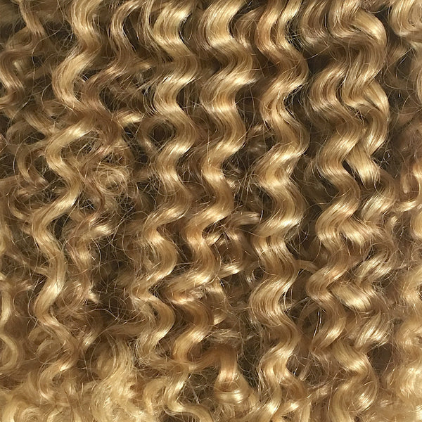 18 22 Dirty Blonde Highlights Clipin Curly Hair Extensions Kinky