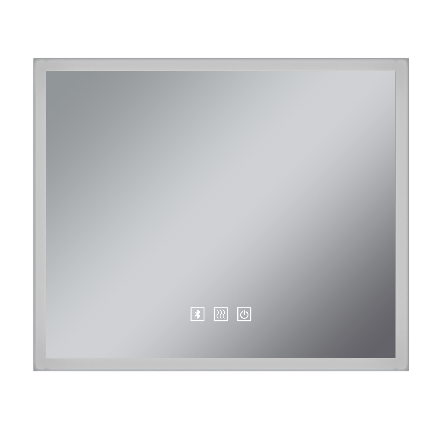 Badezimmer LED Spiegel Badspiegel mit Beleuchtung Sound Spiegel Bluetooth Touchschalter 60x50cm GTBM011