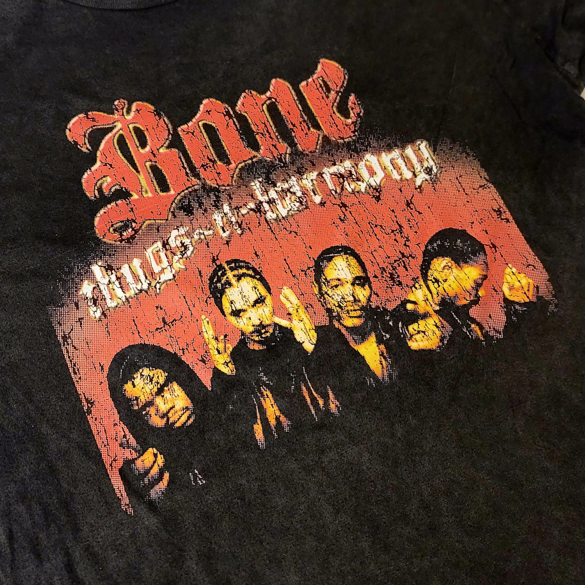 新商品!新型 bone paint remake LL 七分袖 grunge t-shirt