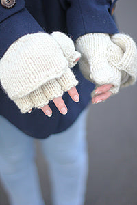 fingerless wool mittens fair trade from Nepal