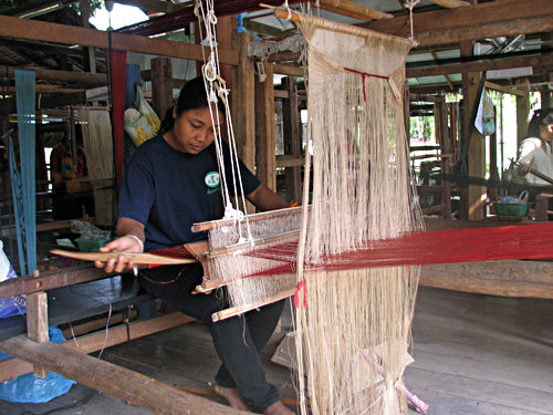Weaver in Laos