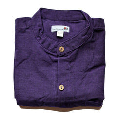 purple grandad shirt