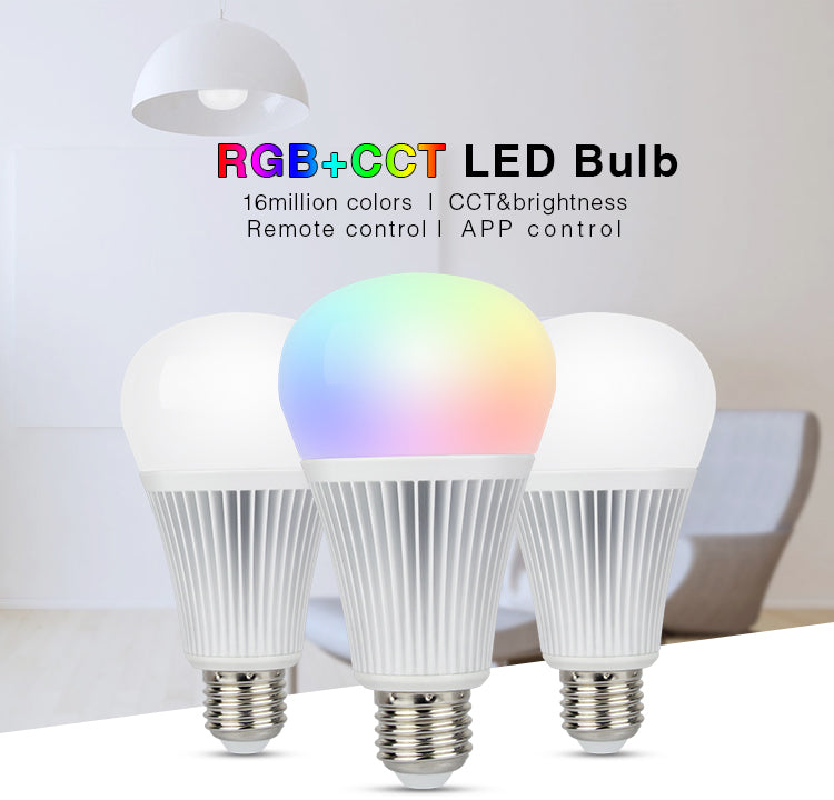 Mi.Light Full Color LED Bulb GU10 MR16 E27 8 Zone Smart Wifi Remote Controller 