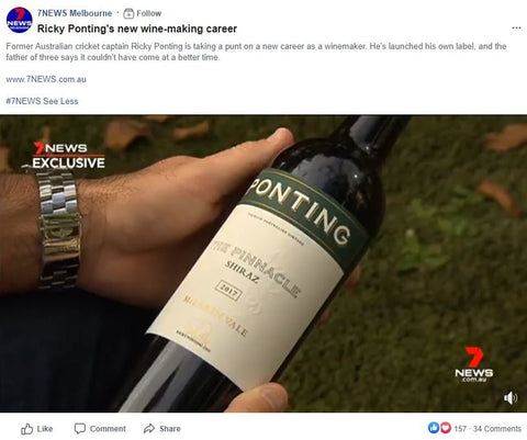 7 News Ricky Ponting Wine-Making Career