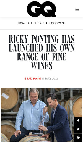 Ricky Ponting Fine Wines Range GQ Article