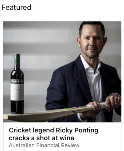Australian Financial Review Article Ricky Ponting New Wine Career