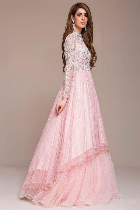 baby pink gown