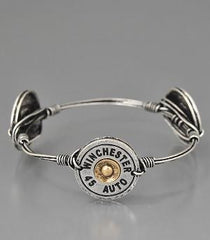 Silver Winchester 45 Bullet Bracelet