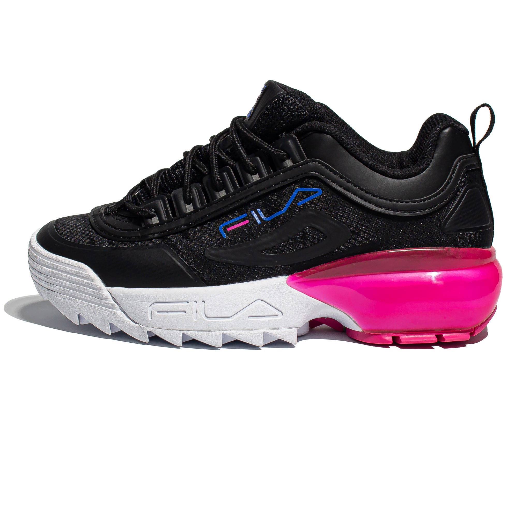 fila disruptor black and pink