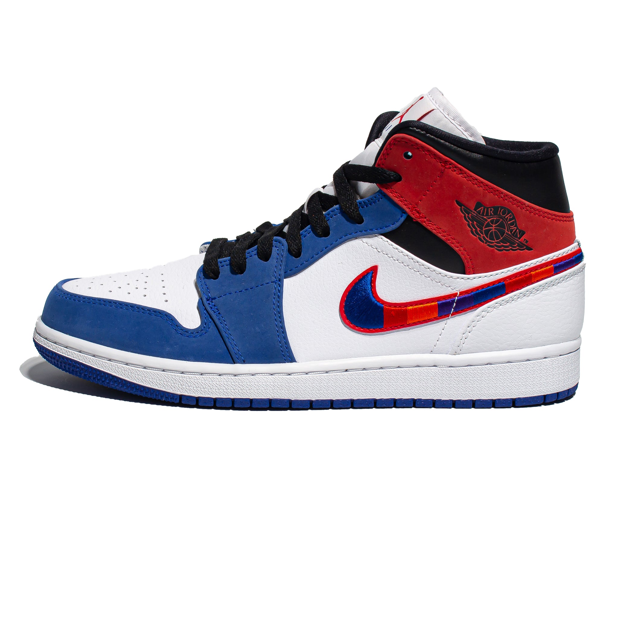 air jordan 1 mid se multicolor swoosh