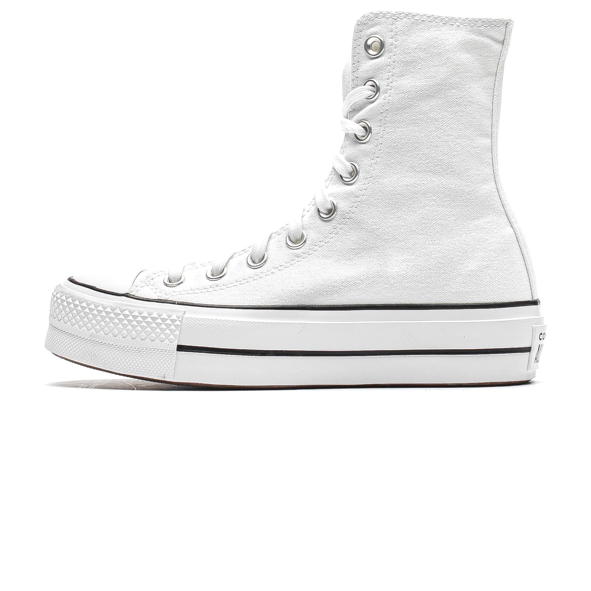 platform white high top converse