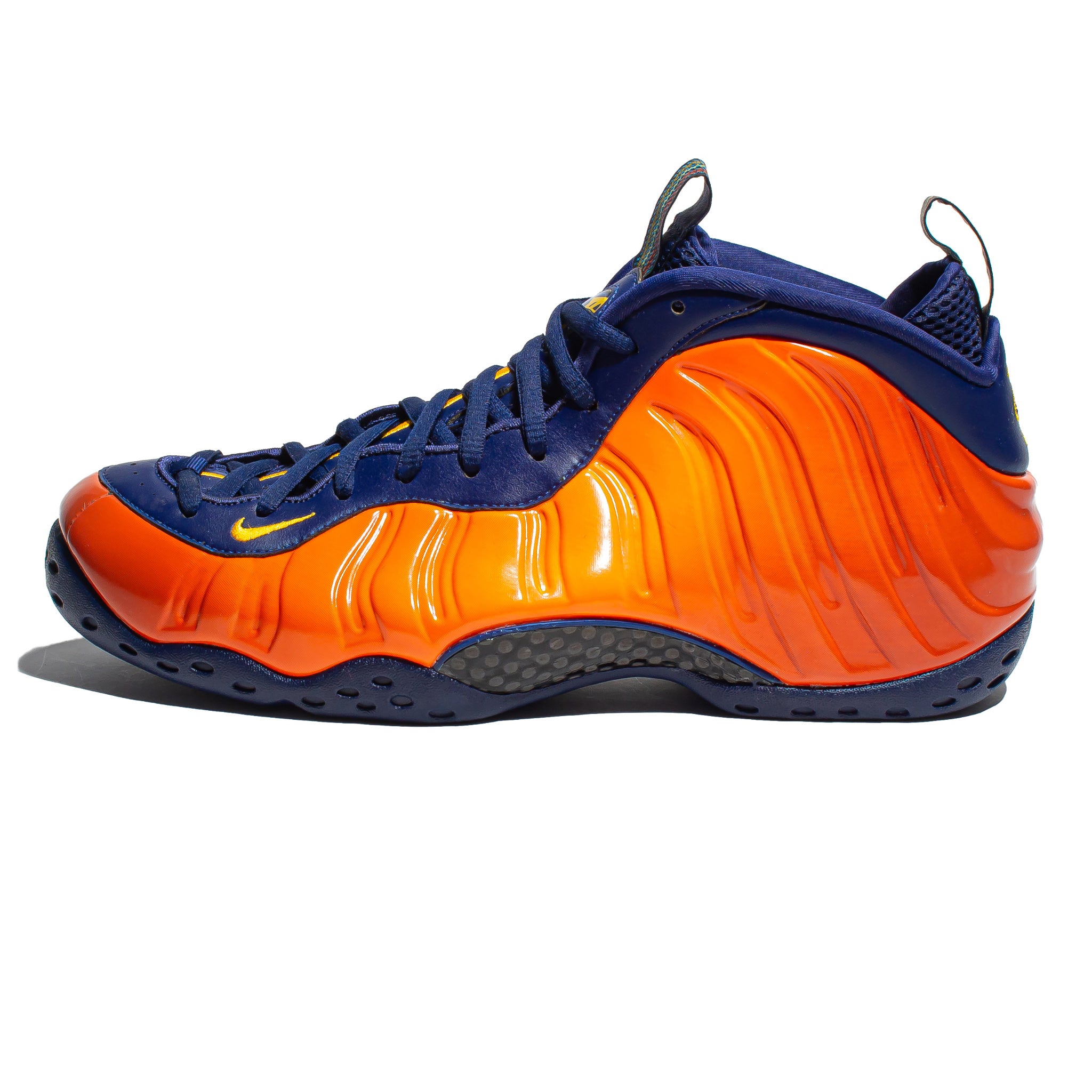 orange and navy blue foams