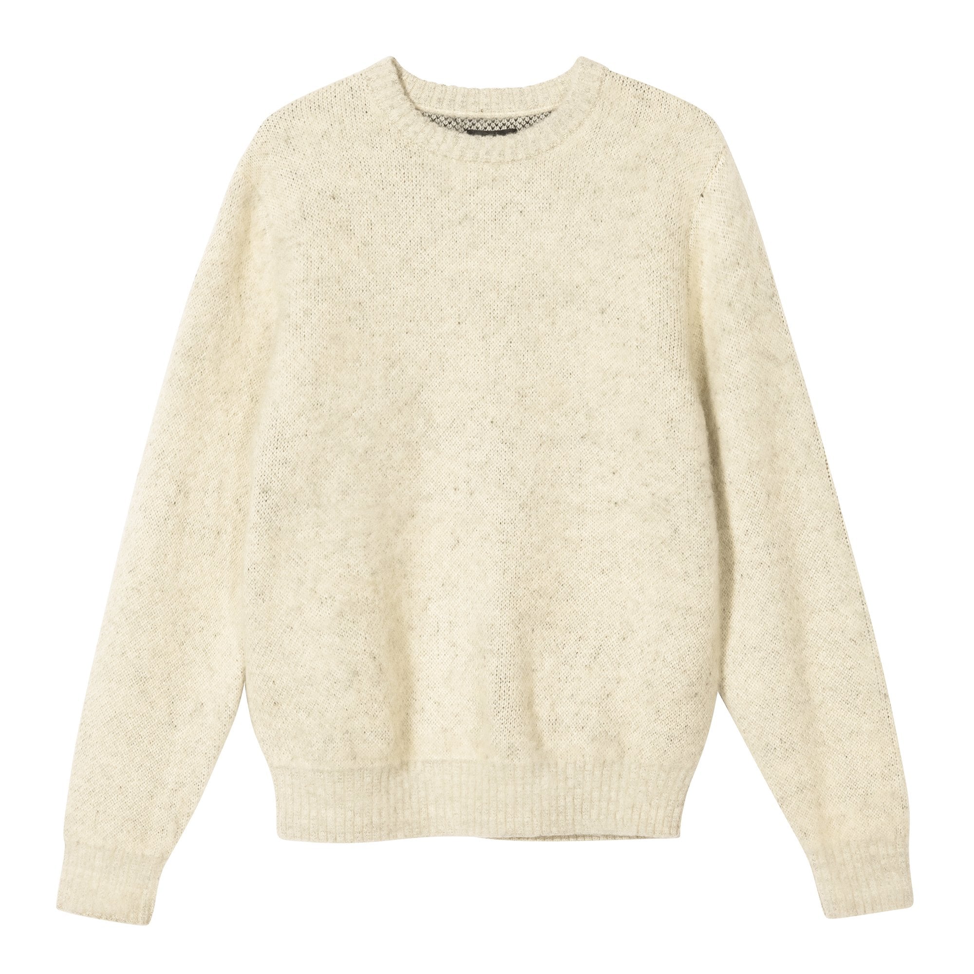 Stussy 8 Ball Heavy Brushed Mohair Sweater Cream