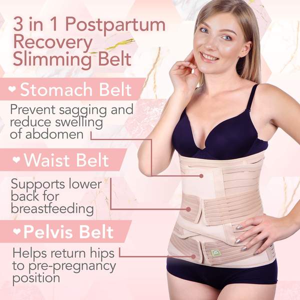 Women Postpartum Girdle Corset Recovery Belly Band Wrap Belt