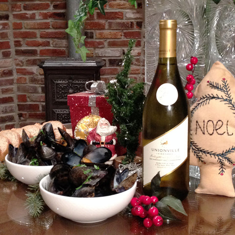 Pheasant Hill Chardonnay paired with Delicious Mussels