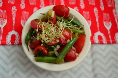 tarragon tomato salad with fields of fire