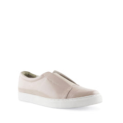 Teresa, blush, leather sneakers, Chaos & Harmony, pink sneakers, slip ons, New Zealand fashion