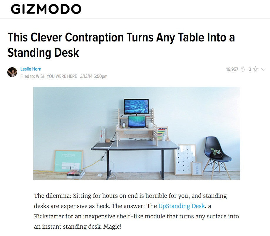 Gizmodo This Clever Contraption Turns Any Table Into A Standing