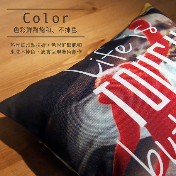 UMade 藝術創作抱枕產品特色 色彩飽和不掉色