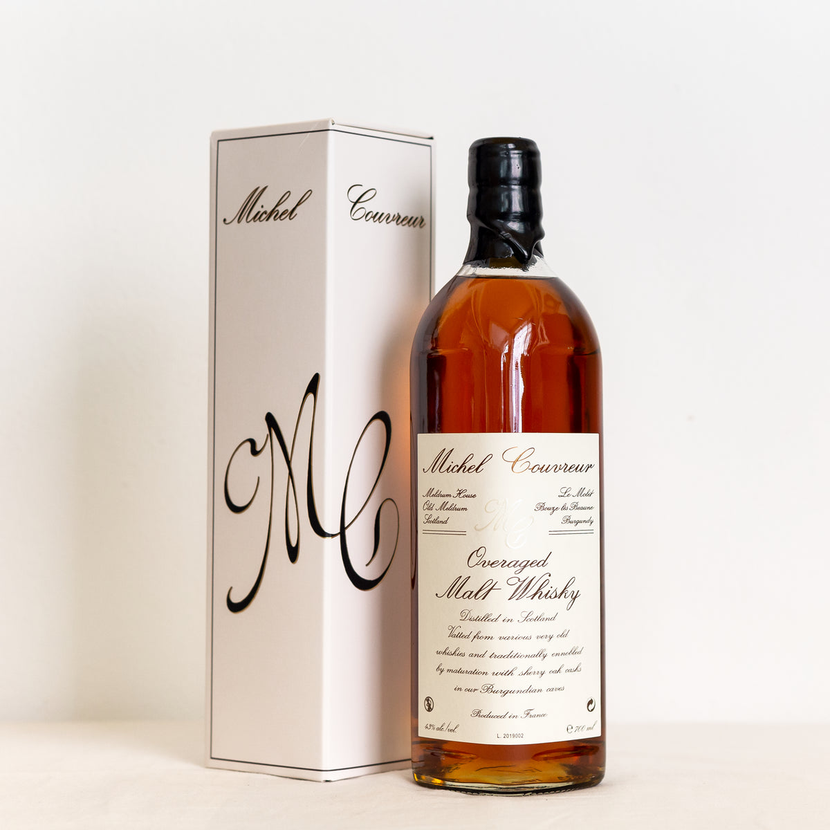 
  MICHEL COUVREUR WHISKY / Overaged malt 43 % FRANCE – Ladidadi Wines
  