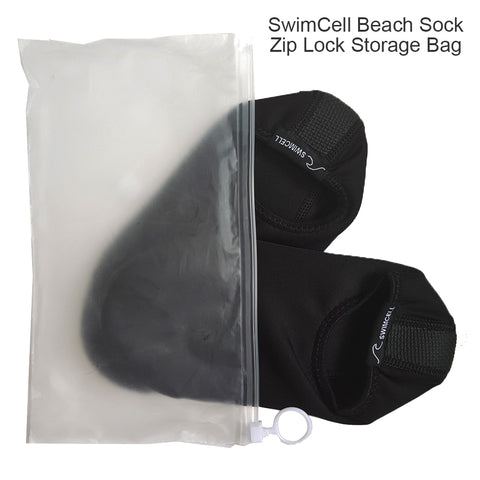 SwimCell Beach Sock Zip Lock Storage Bag