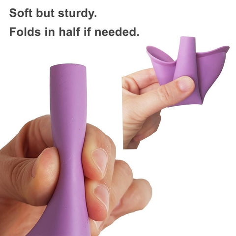 Rubber not silicone urination funnel for festivals