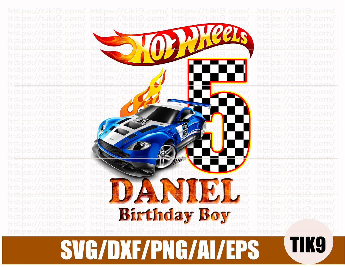 hot wheels birthday svg