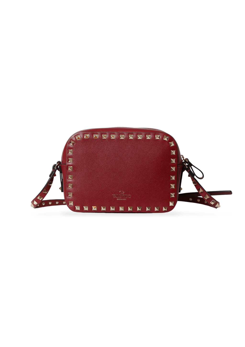 valentino rockstud camera crossbody bolsa