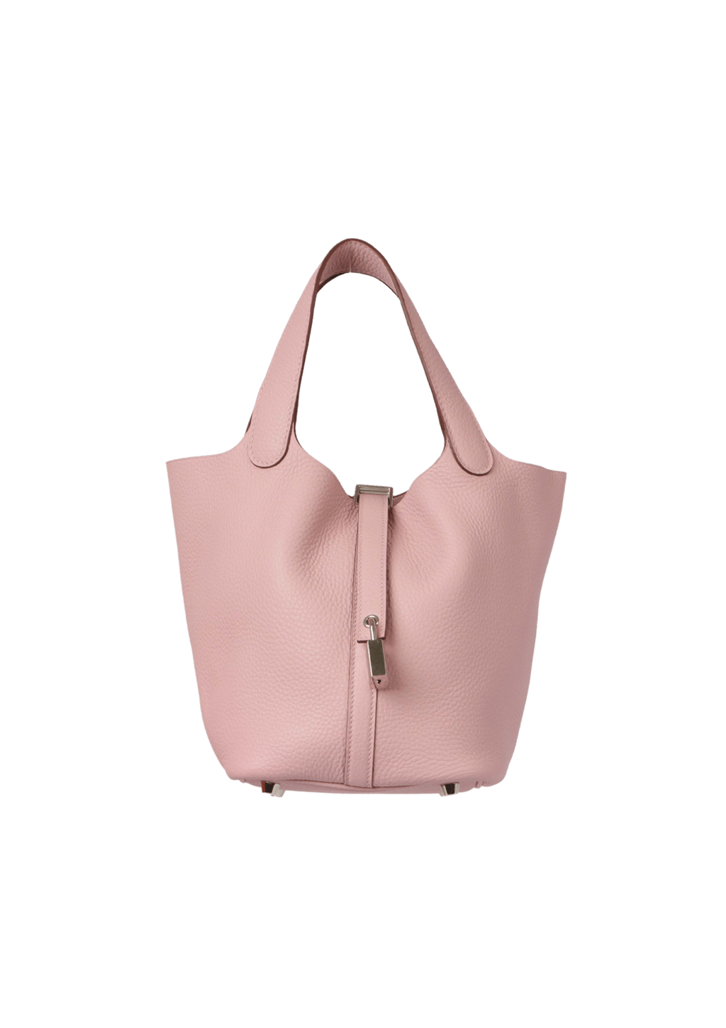 HERMES Picotin Lock 18 Taurillon Clemence Leather Tote Bag Taupe