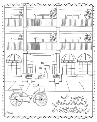 Little Luxuries Coloring Sheet