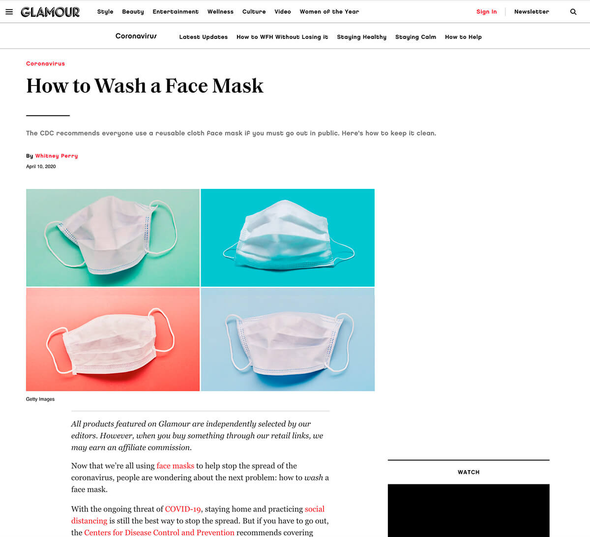 How to Wash a Face Mask
