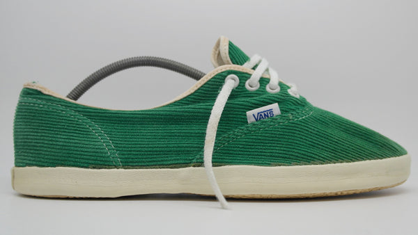 green corduroy vans