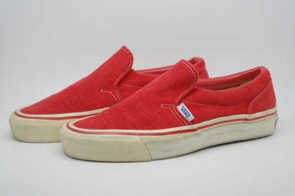 vans red corduroy