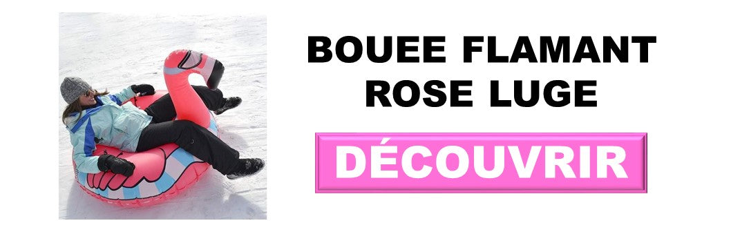 luge bouee flamant rose