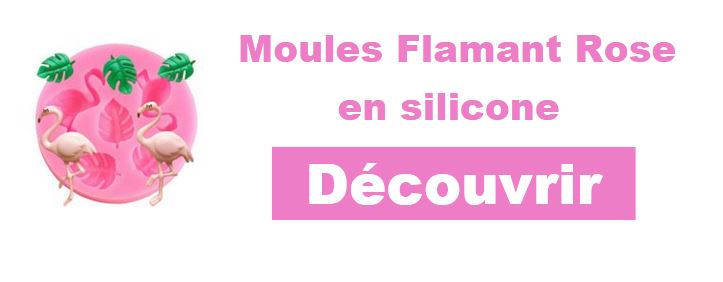 moule silicone flamant rose tropical
