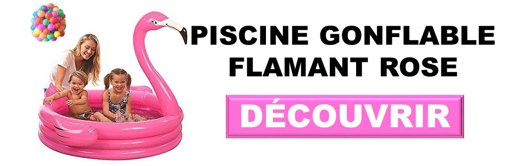 piscine flamant rose gonflable